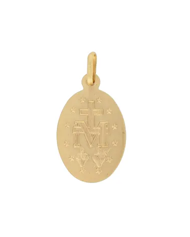 9CT Y/G MIRACULOUS MEDAL 16mm